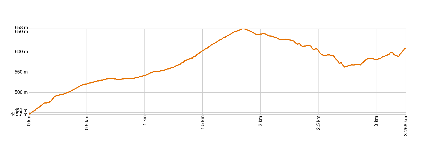 Altimetría PR-TF 86.3 La Sabinita - Tamadaya